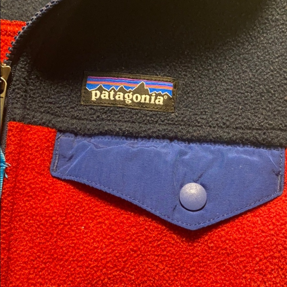 Red & Blue Patagonia Synchilla Vest